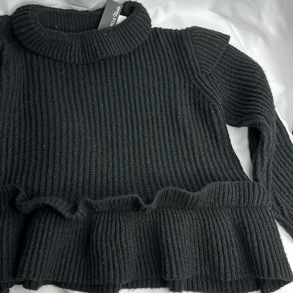 LEAVE & VIOLA Large Black Long Sleeve Sweater ~NWT - Picture 5 of 11